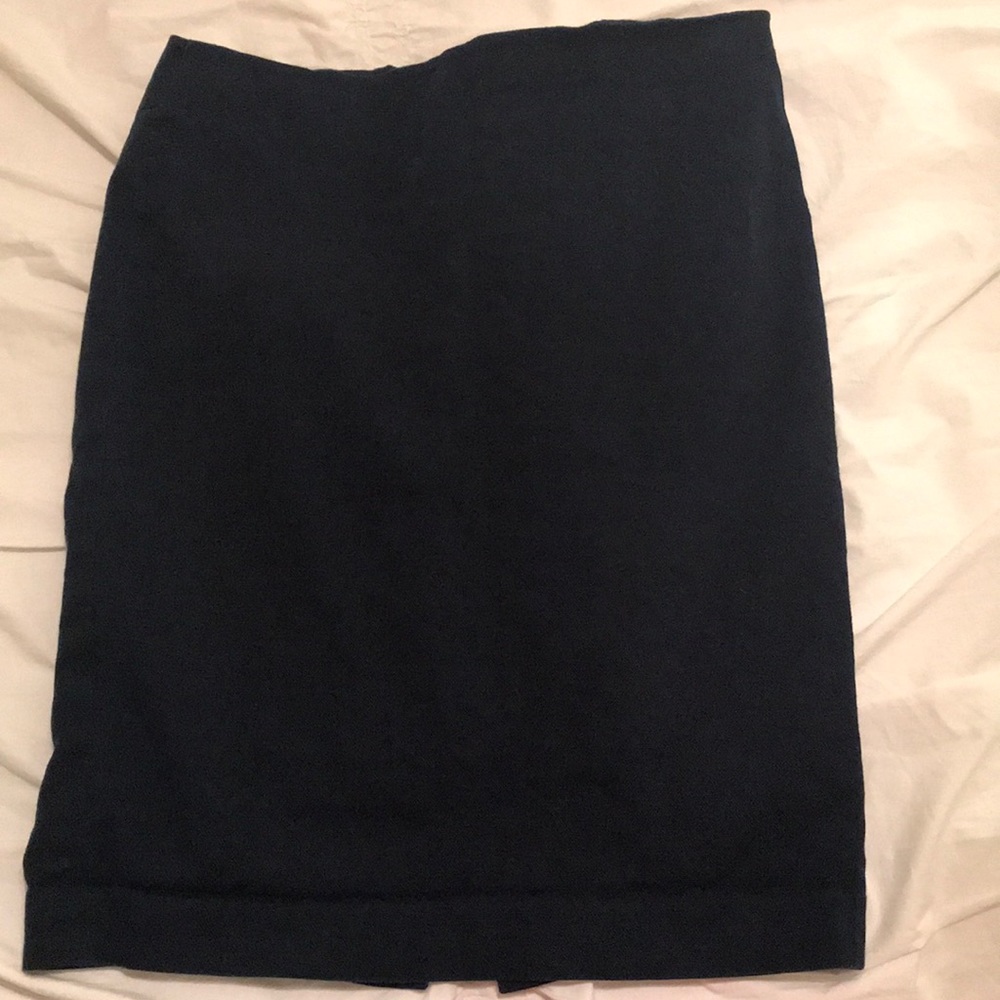 Navy Loft Pencil Skirt - Picture 1 of 2